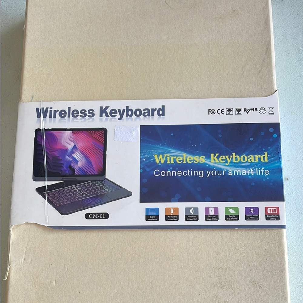 IPAD Wireless Keyboard Lavender Purple- CM-01 New open box